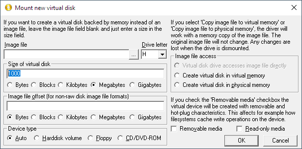 imdisk-create-new-ramdisk