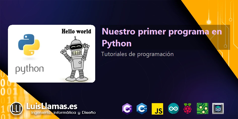 Our first program in Python