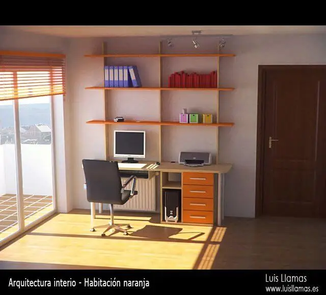 habitacion-naranja