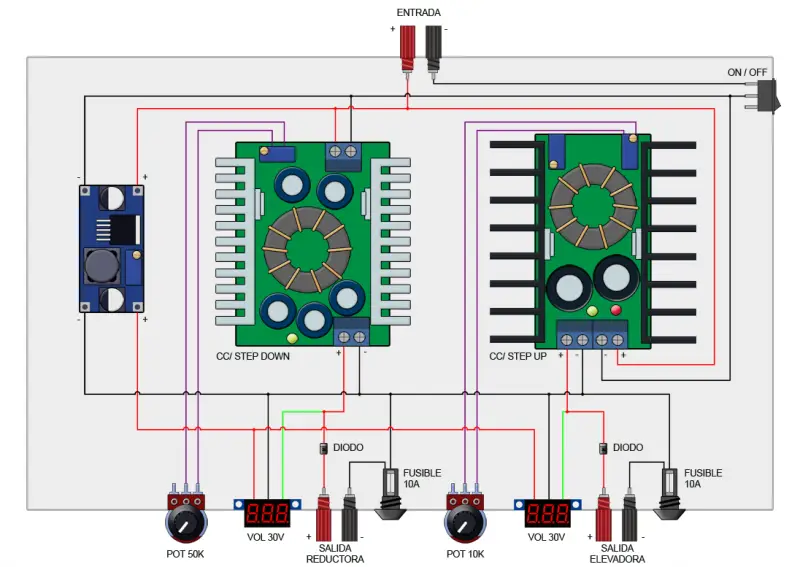 Fuente de tensión regulable casera (2 de 2)