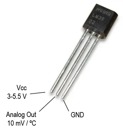 Sensor de Temperatura Análogo LM35