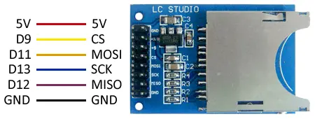 Módulo lector de tarjeta microsd micro sd card para arduino