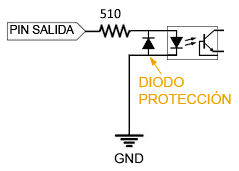 arduino optoacoplador diodo proteccion - Electrogeek