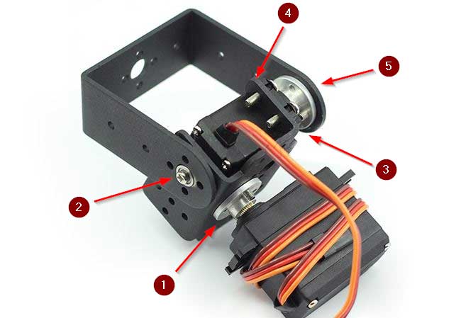 arduino torreta servo metal montaje - Electrogeek