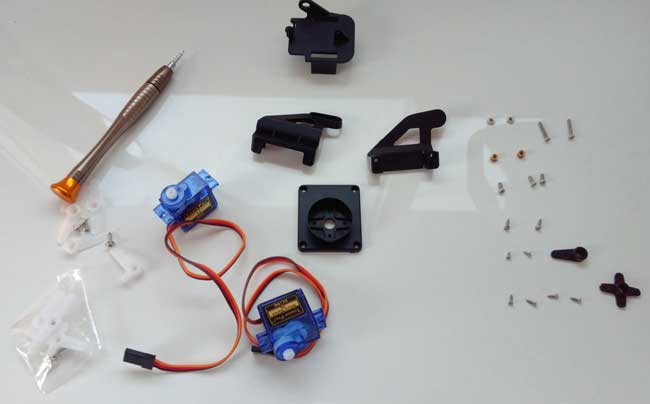 arduino torreta servo plastico montaje 00 - Electrogeek