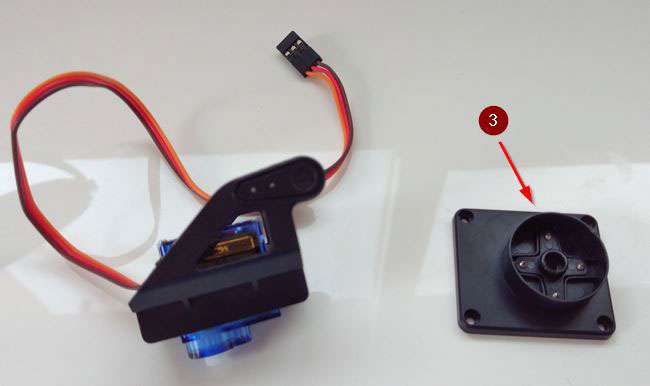 arduino torreta servo plastico montaje 03 - Electrogeek