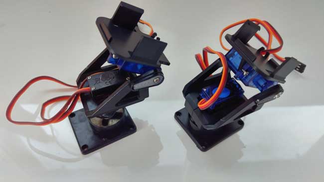 arduino torreta servo plastico montaje final - Electrogeek