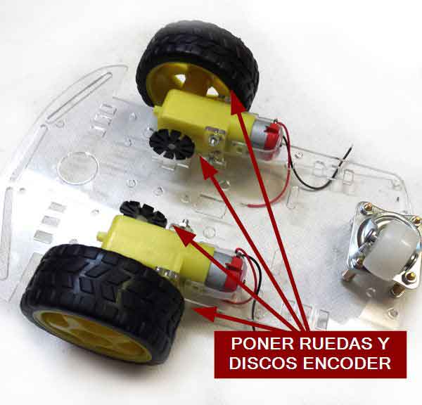 robot 2WD arduino montaje ruedas - Electrogeek