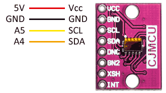 arduino sensor distancia laser VL53L0X esquema - Electrogeek