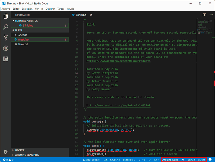 arduino-visual-studio-code-barra-inferior