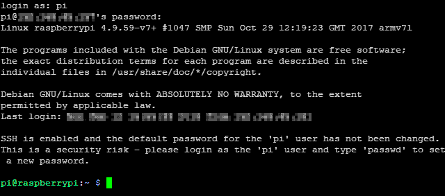 raspberry-ssh-terminal