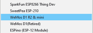 arduino-wemos-d1-mini-ide