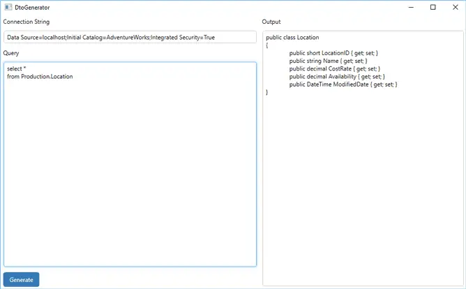 csharp-dto-generator-screenshot